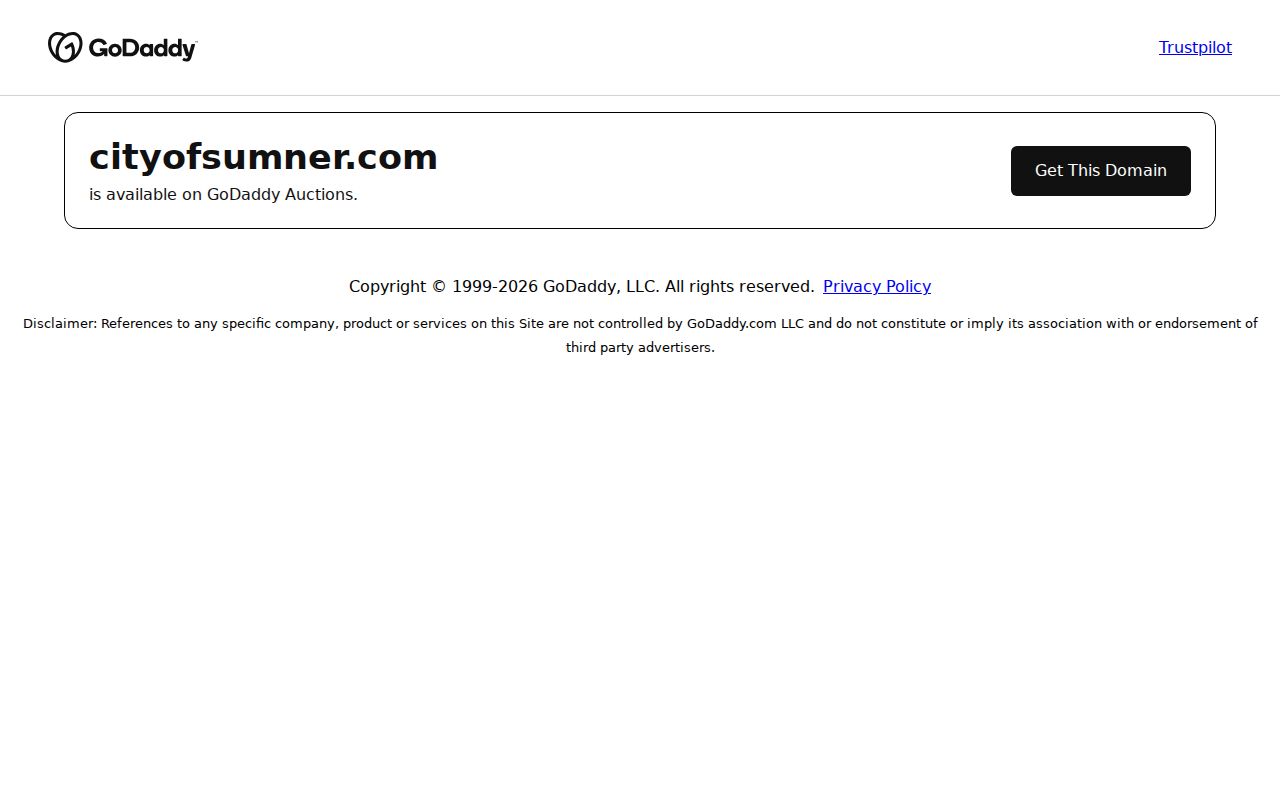 Sumner court records parked apparent city domain