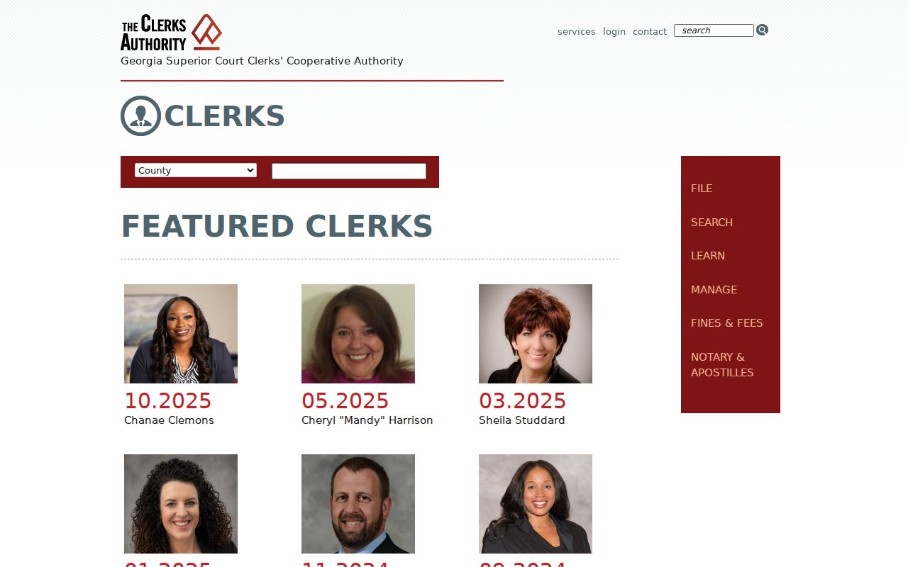 Worth County case search clerk directory